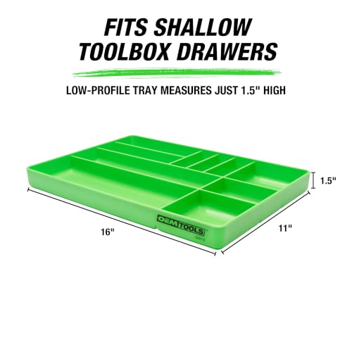 OEMTOOLS 22213 Drawer Organizer Tray for Small Parts, 10-Compartment, Stackable