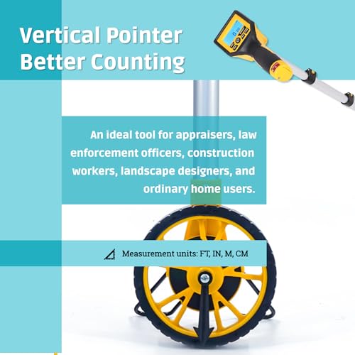 Gugxiom Measuring Wheel in Feet and Inches – Portable Digital Distance Meter