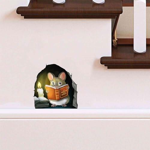Micesterpiece Mouse Reading Book Wall Decal - Kids Room & Classroom Decor