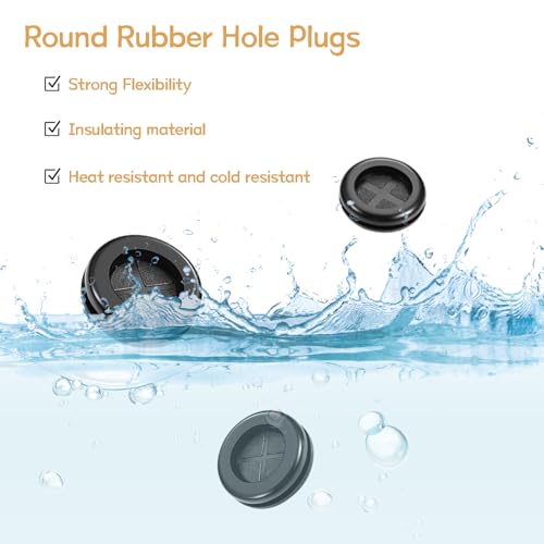 44PCS Rubber Grommet Kit 6 Sizes for Wiring, Auto, Electronics - Reusable Storage Box - Variation: 44PCS 6Size
