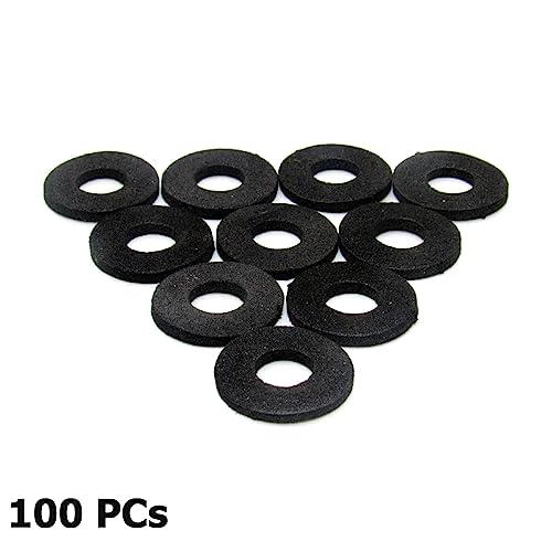 100 Pack Seal Ring Sponge Pad Foam Gasket Sound Insulation Spacer Shockproof Washer for Car Door Trim Panel Retainer Clips Buckle Bumper Fastener