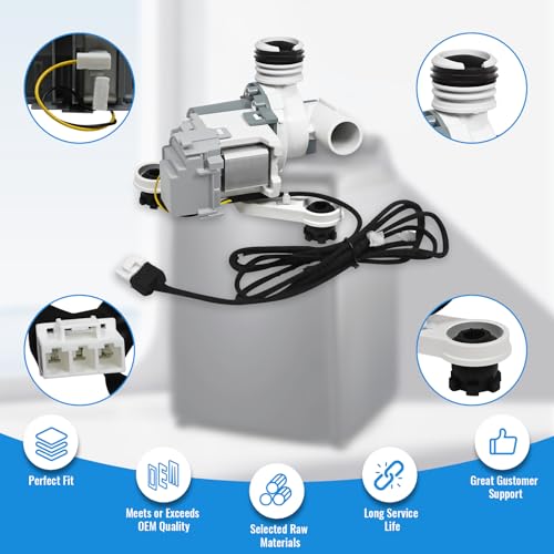 Samsung Washer Drain Pump Assembly DC97-19289F for WA40/WA45/WA48 Series