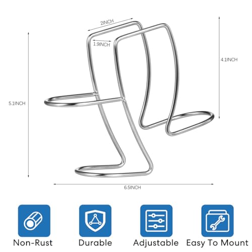 Yeasing 2in x 2.54in 304 Stainless Steel Washing Machine Drain Hose Holder