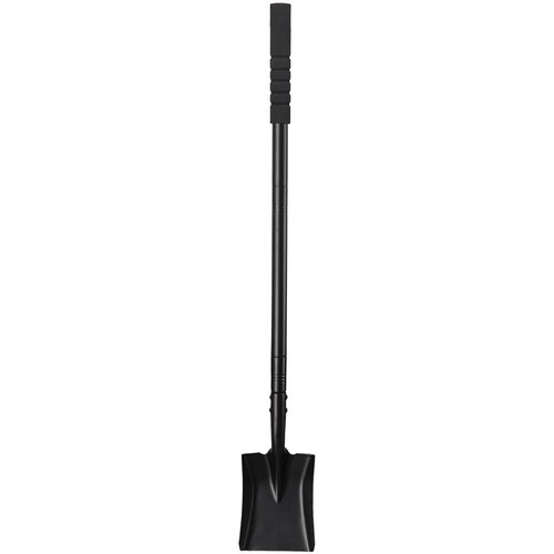 Small Square Shovel 43.3Inches Small Shovel with Metal Handle Garden Tool for Camping Farming Gardening Digging, Black
