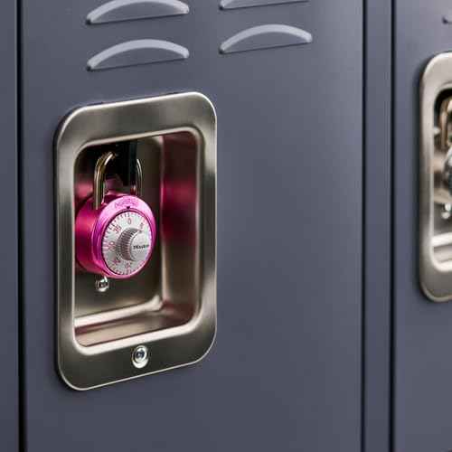Master Lock 1530DPNK Locker Lock Combination Padlock, 1 Pack, Pink