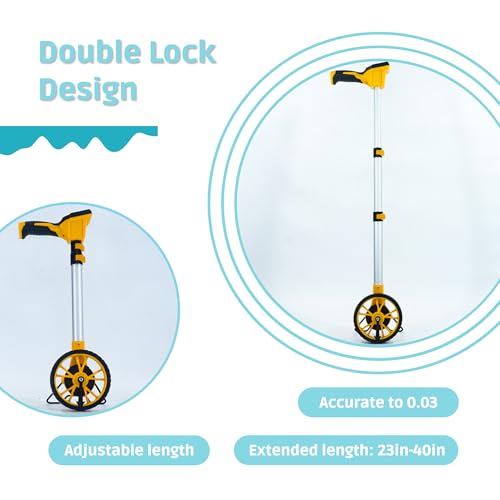 Gugxiom Measuring Wheel in Feet and Inches – Portable Digital Distance Meter