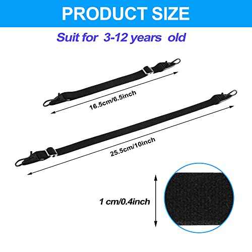 lvvfit Kids Glasses straps-Adjustable Glasse Strap Sports eyeglasses Straps Sunglasses Straps for Kids Toddler Boys Girls, 4pcs Black, Small