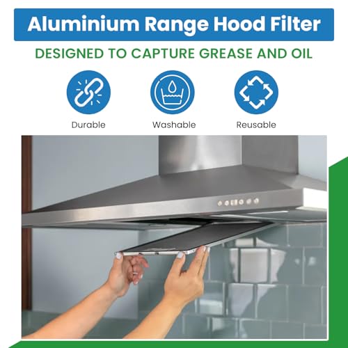 GE WB2X2052 Replacement Range Hood Grease Filter 10.5" Dome Aluminum fits Broan/Nutone