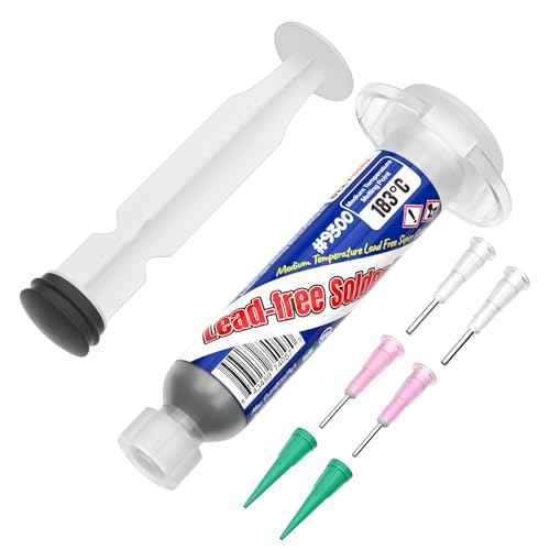 Solder Paste, Electronic Soldering Paste with Flux, Sn64 Bi35 Ag1 Lead-free SMD Solder Paste for PCB IC SMD LED BGA QFN SMT electronics (1.23oz/35g)