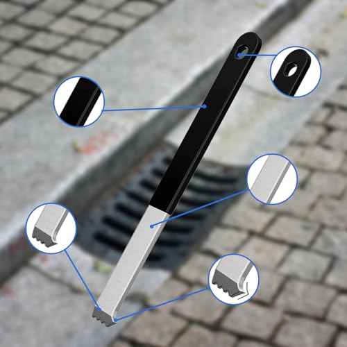 2-Pack Paver Removal Tool Set - Heavy-Duty Paver Puller Tool with Micro-Tooth Design & Dual Gripper Slots, 4mm Thick Steel Construction for Effortless Patio, Lawn, and Garden Paver Brick Removal