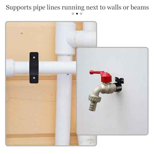 52PCS 3/4 Inch Pex Suspension Pipe Clamps Set, Pipe Supports Suspension Clamp Includes 40PCS Black Pex Tubing Pipe Support & 12PCS Butterfly Style Pex Tubing Clamps for Pex, Copper, CPVC Pipe