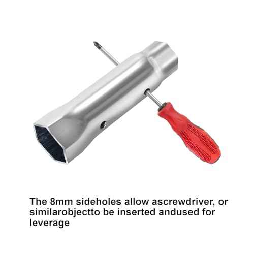 RV Water Heater Element Wrench Socket,Dual Hex Wrench Removal Tool for Anode Rod,(1-1/16 in x 1-1/2 in x 6 in),for All Residential and RV Camper Travel Trailer Motorhome