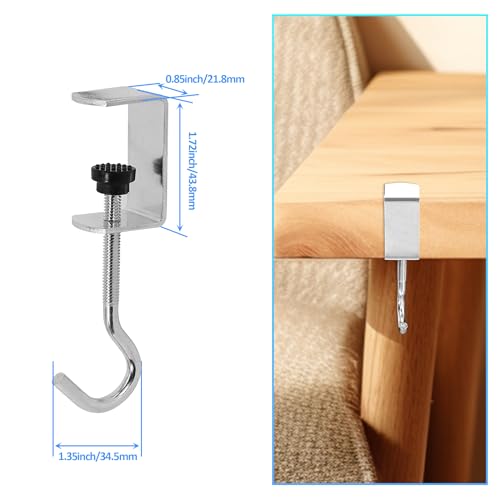 Redunest Black Heavy Duty L-Shaped Floating Shelf Brackets 5" x 4" - Pack of 4