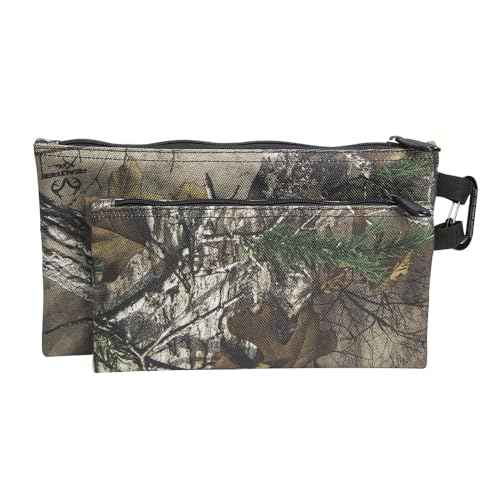 Klein Tools 55560 Zipper Bags, Camo Bags are 12.5 and 10-Inch, 1680d Ballistic Weave Camouflage 2-Piece