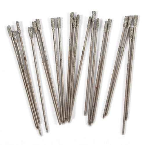1mm Drill Bit, 20PCS Lapidary Drill Bits for Glass, Jewelry, Ceramic, Jade, Agate, Amber and Semiconductor Materials