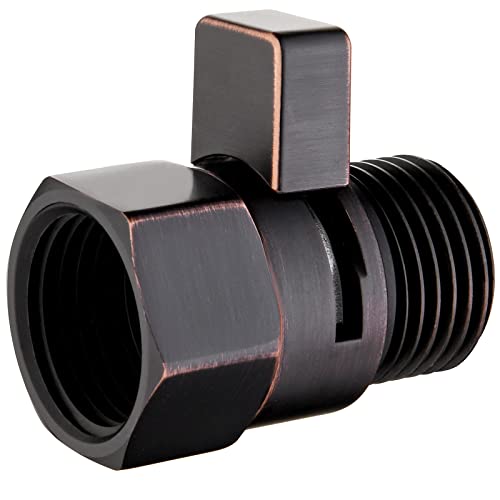 BRIGHT SHOWERS Brass Water Flow Control Valve - Oil-Rubbed Bronze Shower Head Regulator