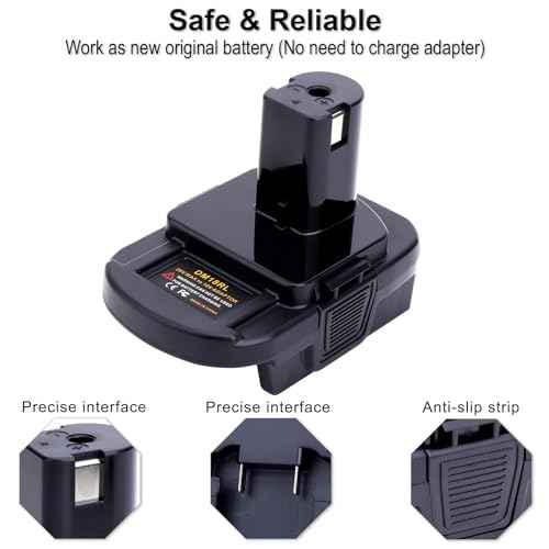 Biswaye Adapter Compatible with Dewalt 20V Battery to Replacement for Ryobi 18V One+ Battery, Adapter Compatible with Mil-Waukee M-18 Batteries to Replacement for Ryobi 18V Batteries P102 P189 P107
