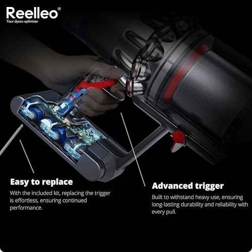 Extra Reinforced Button Switch Compatible with Dyson V11 trigger Replacement V10 Trigger Replacement Kit V10 V11 SV12 SV14 Extra Reinforced Dyson Trigger Replacement with Screwdriver