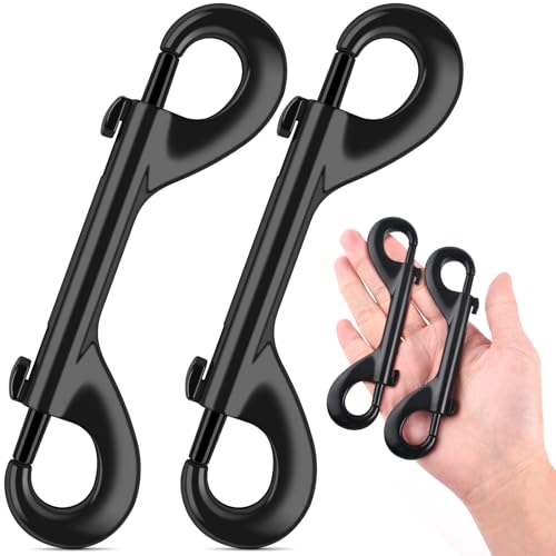 ERKOON 2 Pack Heavy Duty Zinc Alloy Double Ended Bolt Snaps 4.7 Inch 220lb Load for Pet Leashes & Water Buckets
