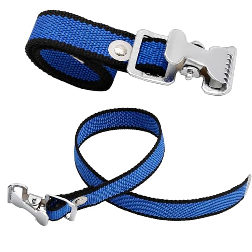 4PCS Drywall Stilts Straps, Adjustable Drywall Foot Band Straps Kit,Replacement Part for Stilts, 4 Shoe Straps + 8 Screws + 8 Spacers, Blue