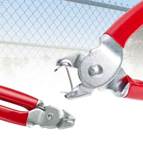 Hog Ring Pliers,Professional upholstery Hog Rings Pliers Kit,Auto Upholstery Installation Tool for Fence,animal pet cages,railings,wires,Ropes,sausage and Meat Casings(Bent Hog Ring Plier)