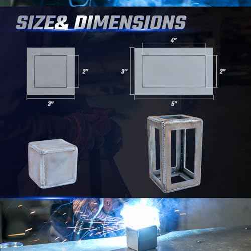 40 PCS Welding Coupons, Welding Practice Kit, Made Of 11 Gauge Premium Mild Steel, With Welding Magnet Suitable For Beginners, Welding Plate Kit For MIG, TIG Stick, Arc, Gas And Brazing