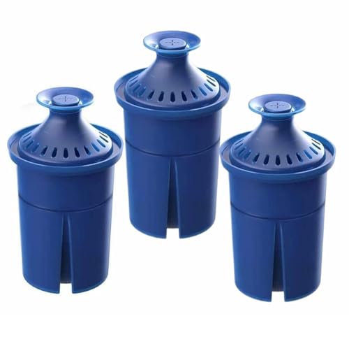 Blue Water Filter Replacements for Brita Pitchers - NSF Certified, 3 Pack