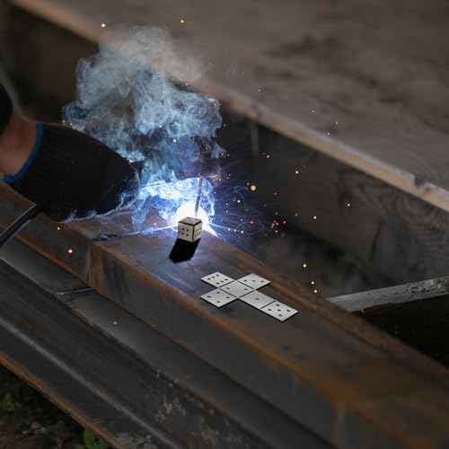4 PCS Welding Kit Dice Stainless Steels Welding Practice Kit For TIG MIG Gas Arc Arc Stick Welding Training Welding Practice Tools for Beginners
