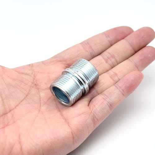 Surf turtle Metal Rack Connector 4pcs 1Inch/ 25.4mm Diameter Connectors for Coarse Thread 0.047"/1.2mm Thick wire shelving poles,Post Extension Kit for Wire Storage Shelves Metal Rack