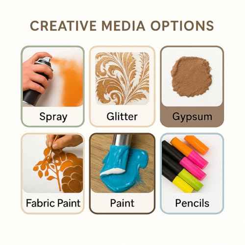 Cartoon Duck Stencil, 8.5 x 11 Inch Reusable Plastic Template for Painting Kids Crafts DIY Projects and Home Decor