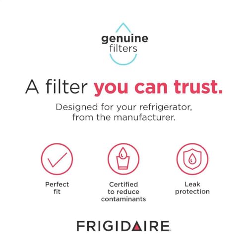 Frigidaire EPTWFU01 Refrigerator Water Filter Replacement - 1 Pack, White