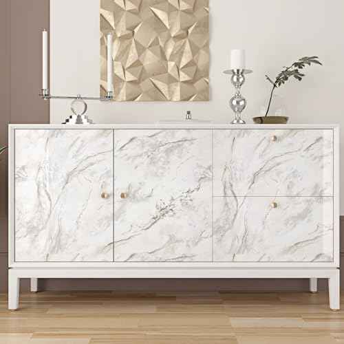 Beige/Gold Marble Peel and Stick Countertops Self Adhesive Marble Contact Paper for Countertops Stain Resistant Gold Granite Wallpaper Removable Vinyl Wrap for Kitchen Bathroom 15.8'' x 78.7''