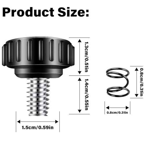 396992-02 Circular Saw Guide Screw Replacement Parts Fits DeWalt Power DC390K, DCS391L1, DCS56, DCS393, DCS391-B3, with 058287-00 Spring(2-PACK)
