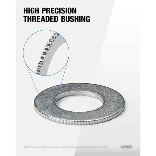 CRALY Saw Blade Bushing Set, Arbor Adapter Kit, Reduction Ring Combo, 1''-20mm, 1''-5/8'', 7/8''-20mm, 7/8''-5/8'', 20mm-5/8'', 20mm-10mm, 5/8''-10mm, 5/8''-3/8'', 16-Pack(BU-08-16A)