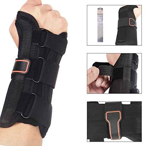 Wrist Brace Carpal Tunnel Relief, Wrist Splint Night Support, Wrist Support for Arthritis, Tendonitis, Right Hand, Medium