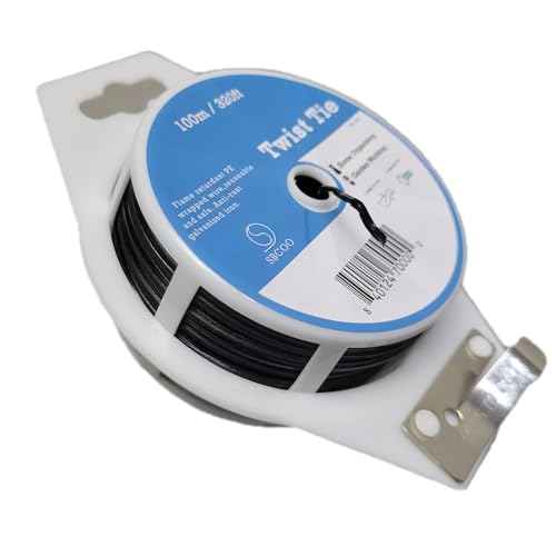 320ft (100m) Garden Plant Twist Ties PE-Coated Plant Ties with Cutter Reusable for Gardening Plants Growth and Care, Tomatoes Vines,Flowers Climbing,Office Home Cable Organization (Black)