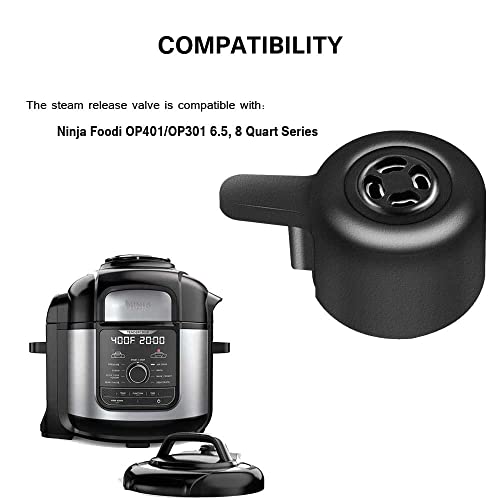 Steam Release Valve Handle for Ninja Foodi OP401/OP301 6.5 & 8 Quart – SENLIXIN (For Ninja Foodi)