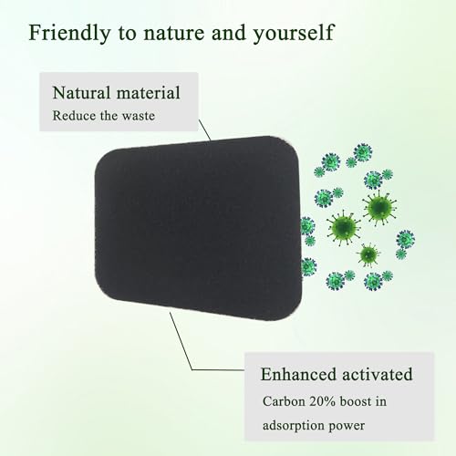 PurifyLogix Activated Carbon Filters for Bamboozle Compost Bin — 6-Pack, 10mm Thick