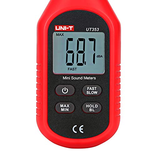 UNI-T UT353 Digital Sound Level Meter 30-130 dB with Hold Fast/Slow LCD Backlight