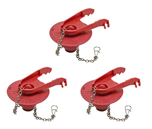 Fluidmaster 502 Universal 2-Inch Toilet Flapper 3-Pack Water Saving Replacement