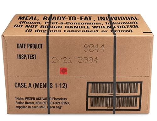Ameriqual 24ct US Military Surplus MRE Meals Ready to Eat 2021 Inspect A+B Bundle