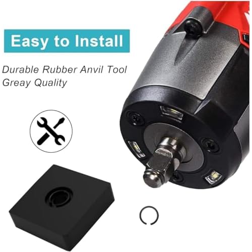 ¡¼5-Pack Impact Retaining Ring Clip Kit¡½ 1/2" & 3/8" O-Ring Set for Milwaukee Electric/Pneumatic Impact Wrenches | Heat-Treated Steel + Anvil Tool | Compatible with M18, M12 Fuel, Air Tools