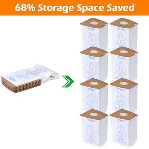 8-Pack Style MM Vacuum Bags for Eureka Mighty Mite 3670 & 3680 Canister Vacuums ? Replaces Parts 60295, 60295A, 60295B, 60295C, 60296 & 60297A ? Effective Filtration