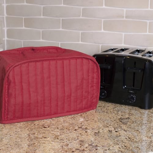 RITZ Quilted 4-Slice Toaster Cover - Dust Protection, Paprika