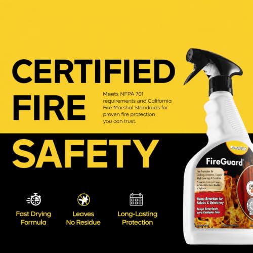 ForceField FireGuard Flame Retardant Spray 22 oz (650 ml) - Fireproof & Smoke-Resistant Fabric Protector