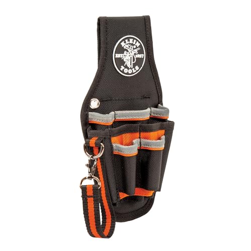 Klein Tools Small Tool Pouch for Electricians with 9 Pockets & Tape Thong - Tradesman Pro