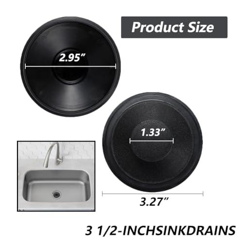 Jayen Replacement Sink Stopper for 3.5-Inch Kitchen Drains - Compatible with Kohler, Waste King, Whirlpool