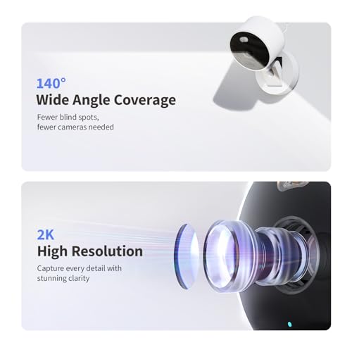 Aqara 2K Indoor/Outdoor Security Camera G100 - White 1-Pack with HomeKit