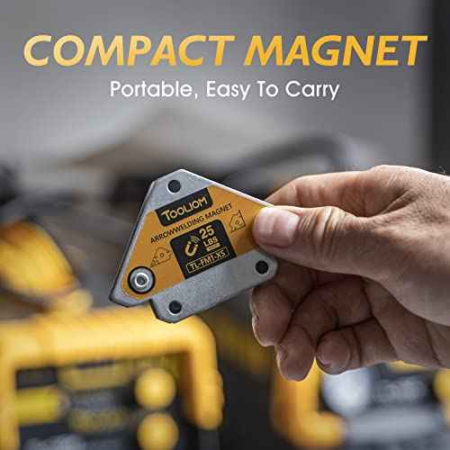 TOOLIOM Arrow Welding Magnets 4pcs 25 LB Strong Hold Magnetic Welding Holder Welder Magnet Set Welding Accessories