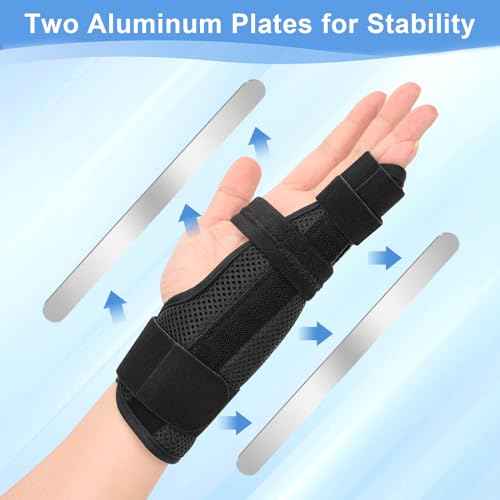 Pinky Finger Splint, 4th or 5th Ring Fingers Splint for Boxer¡¯s Fracture, Arthritis, Tendonitis, Metacarpal Support Hand Brace Fits Left or Right Hand, M